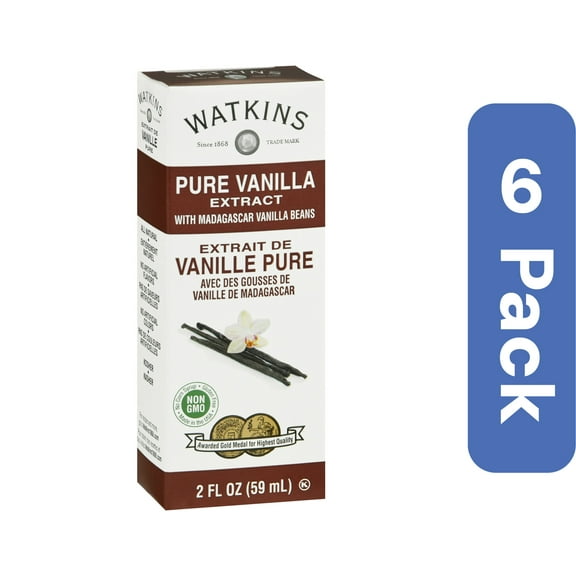 Watkins Madagascar Bourbon Vanilla Extract 2 oz (Pack Of 6)