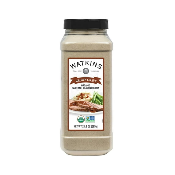 Watkins Organic Brown Gravy SAF21 Seasoning Mix, 21 Ounce (Pack of 1)