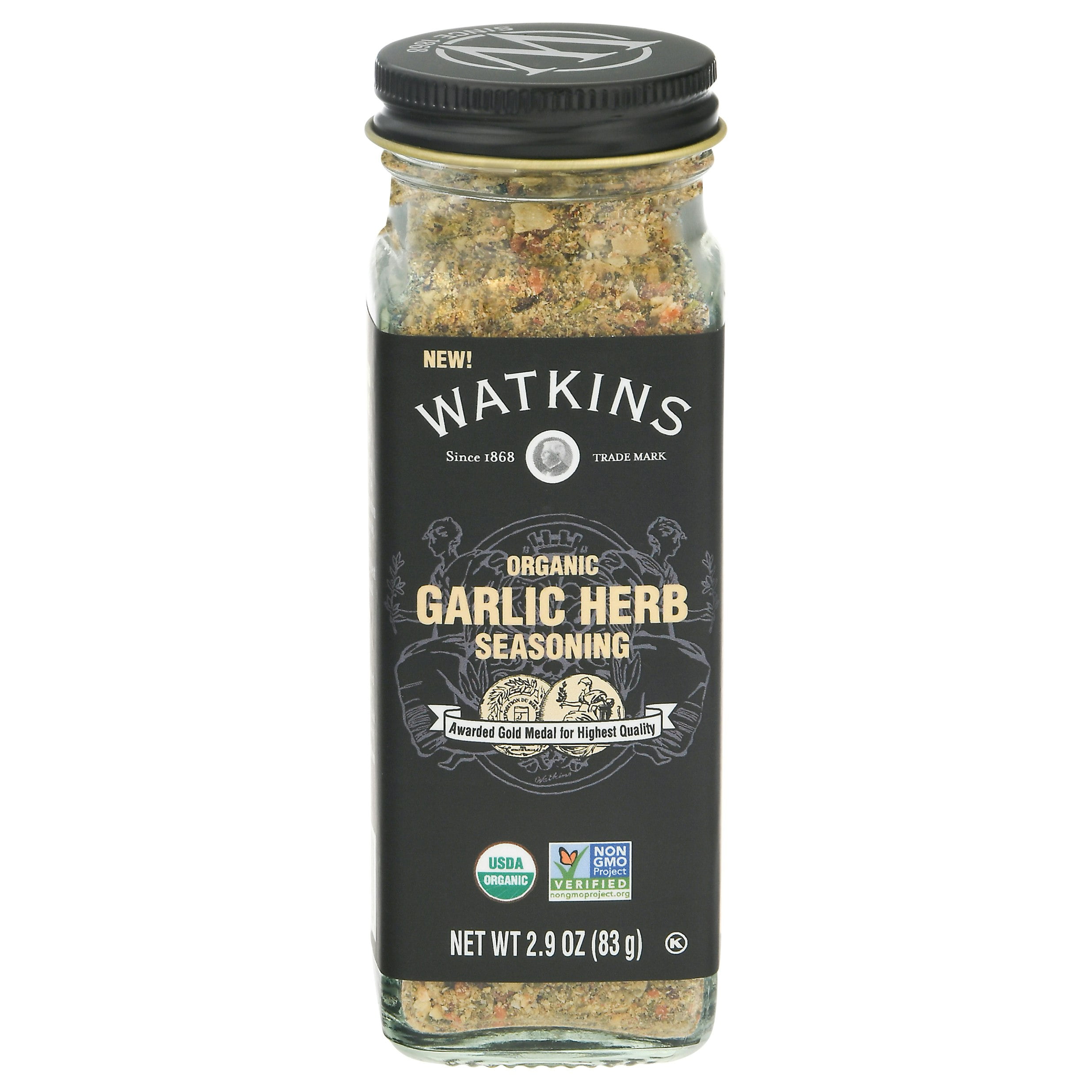 Watkins Organic Garlic Herb Spice 2.9 oz (Pack Of 6)