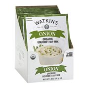 Watkins Organic Gourmet Dip Mix, Onion, 1.0 oz. Packets, 12-Pack