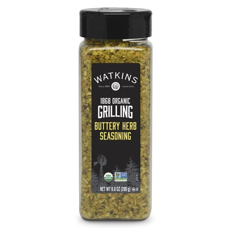 Watkins Organic Grilling Buttery Herb Seasoning, 9.8 oz
