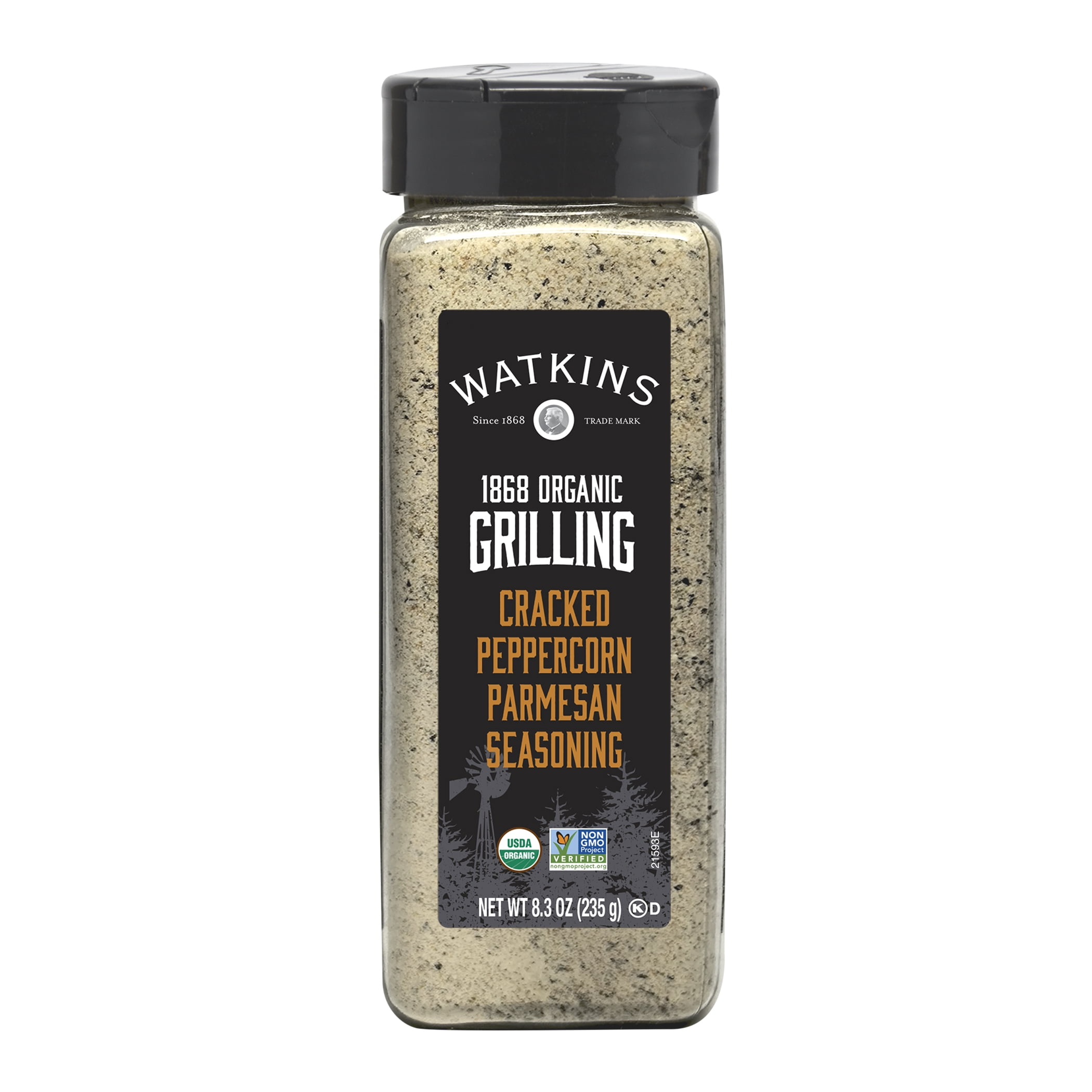 Watkins Cracked Peppercorn Parmesan Seasoning, 8.3 oz