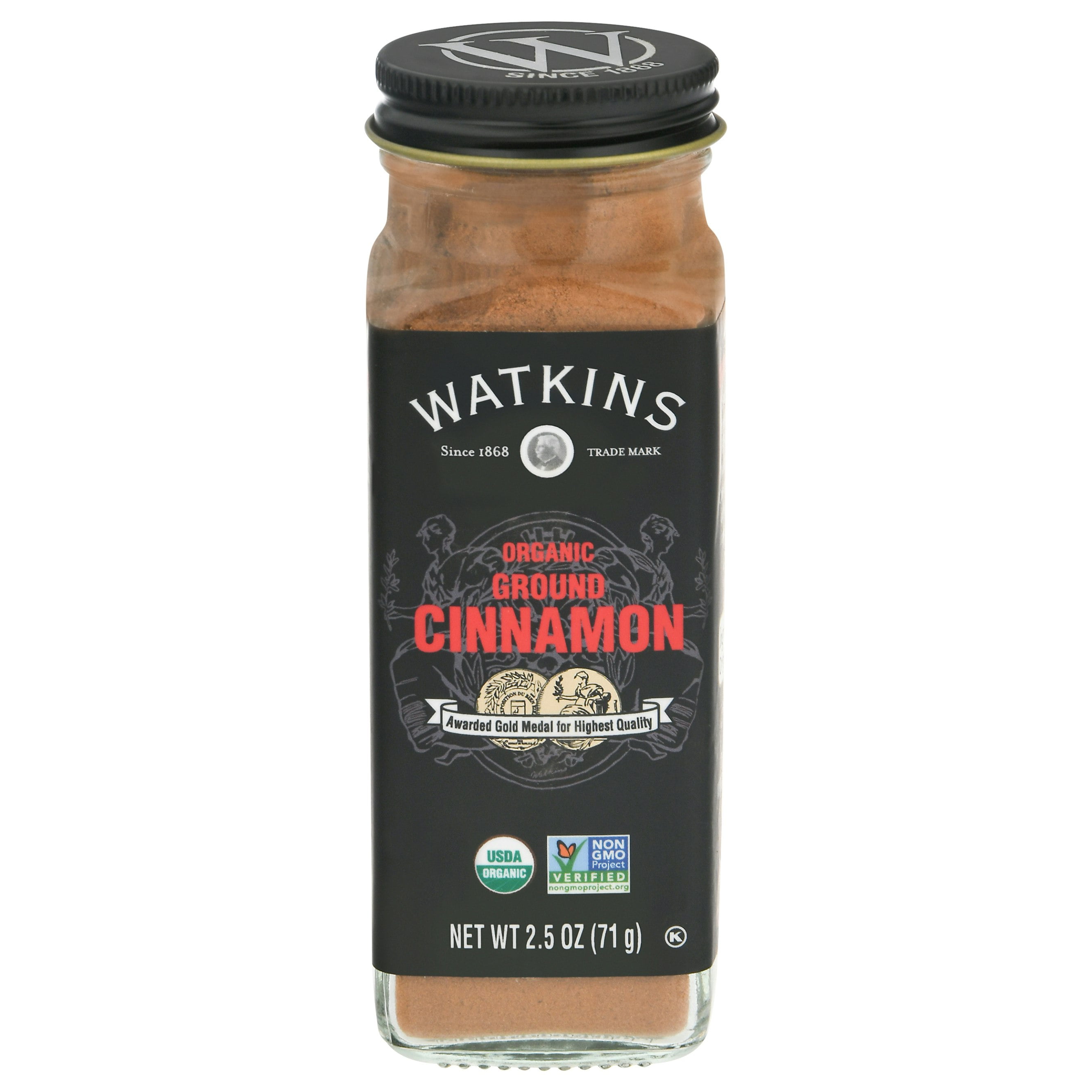 Watkins Organic Ground Cinnamon 2.5 oz (Pack of 12)