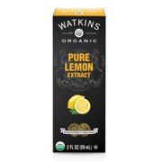 Watkins Organic Pure Lemon Extract, 2 oz (Shelf Stable/Ambient, Plastic Container)