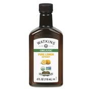 Watkins Organic Pure Lemon Extract, 4 fl oz (Plastic container)