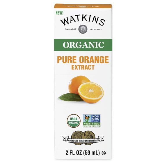 Watkins Organic Pure Orange Extract 2 fl. oz. (Plastic Container)
