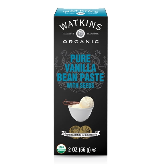 Watkins Organic Pure Vanilla Bean Paste, 2 oz (Plastic Container)