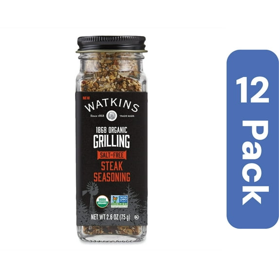 Watkins Organic Steak Seasoning 2.6 oz (Pack Of 12)