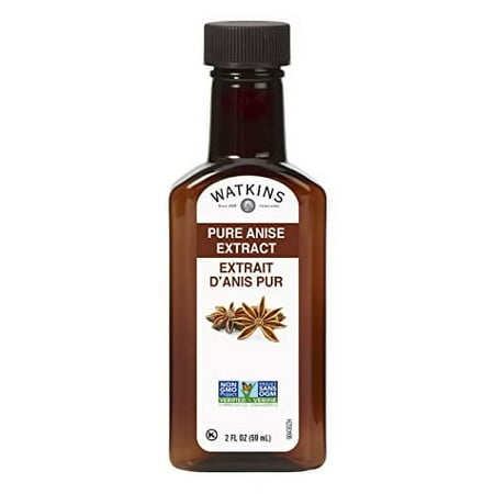 Watkins Pure Anise Extract, Non-GMO, Kosher, 2 oz. Bottle, 1-Pack