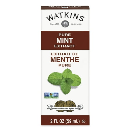 Watkins Pure Mint Extract, 2 fl oz (Shelf Stable, Plastic container)