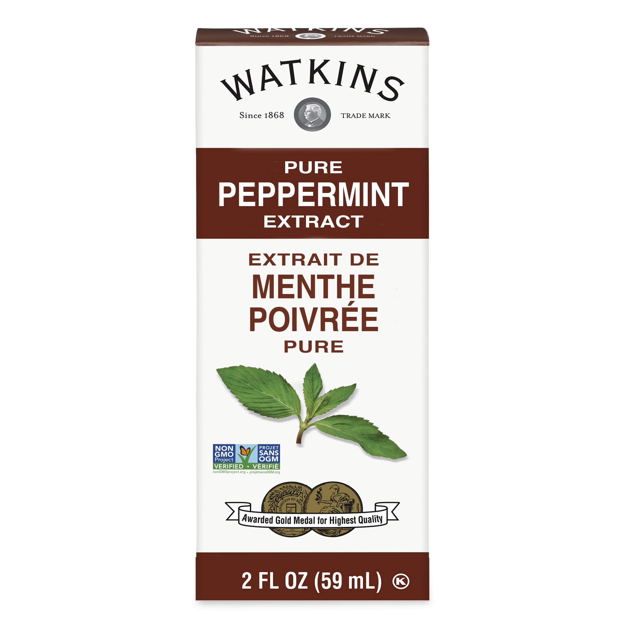 Watkins Pure Peppermint Extract (Liquid), 2 fl oz