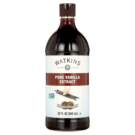 Watkins Pure Vanilla Extract, with Madagascar Vanilla Beans, 32 fl oz (Plastic Container)