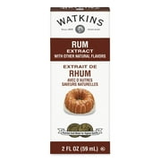 Watkins Rum Extract with Other Natural Flavors, 2 oz (Shelf Stable, plastic container)