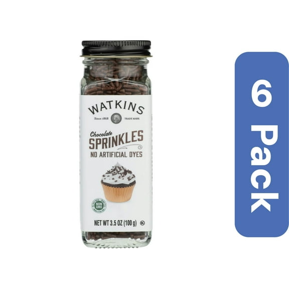 Watkins Sprinkles Chocolate 3.5 oz (Pack of 6)