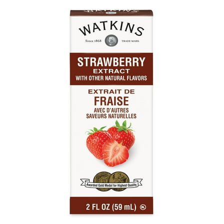 Watkins Strawberry Extract with Other Natural Flavors, 2 fl oz (Liquid)