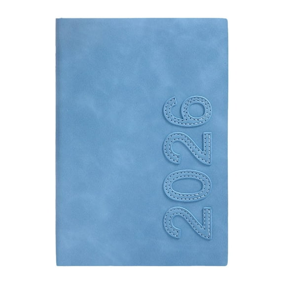 Watonic 2026 Daily Planner, 2026 Day Planner, 2026 Daily Planner One Page Per Day, A5 Wirebound Notebook, Appointment Book,Faux Soft Leather Cover Notebook, 360Pages/180Sheets