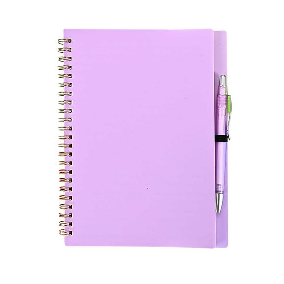 Watonic Spiral Notebook, Notebook with Pen, Hardcover Spiral Notebook, Lined Spiral Notebook Journal for Women Men, A5 College Ruled Notebook with Pen Holder, Employee Appreciation Gift for Work Study