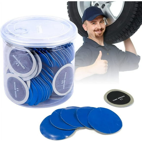 Watris Veiyi 120PCS 43mm Car Round Natural Rubber Tire Tyre Puncture Repair Cold Patch Tubeless Patches