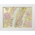 thumbnail image 1 of Watson 32x24 White Modern Wood Framed Museum Art Print Titled - Brooklyn, Jersey City New York - Watson 1891, 1 of 4