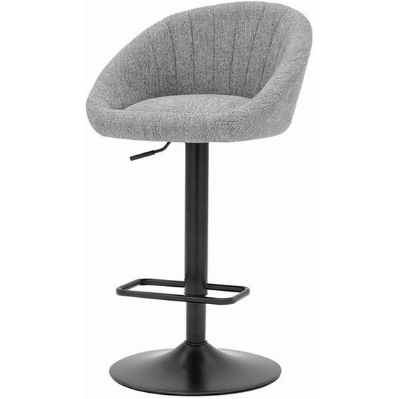 Watson 34" Fabric Gaslift Bar Stool in Strata Gray