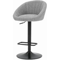 Watson 34" Fabric Gaslift Bar Stool in Strata Gray