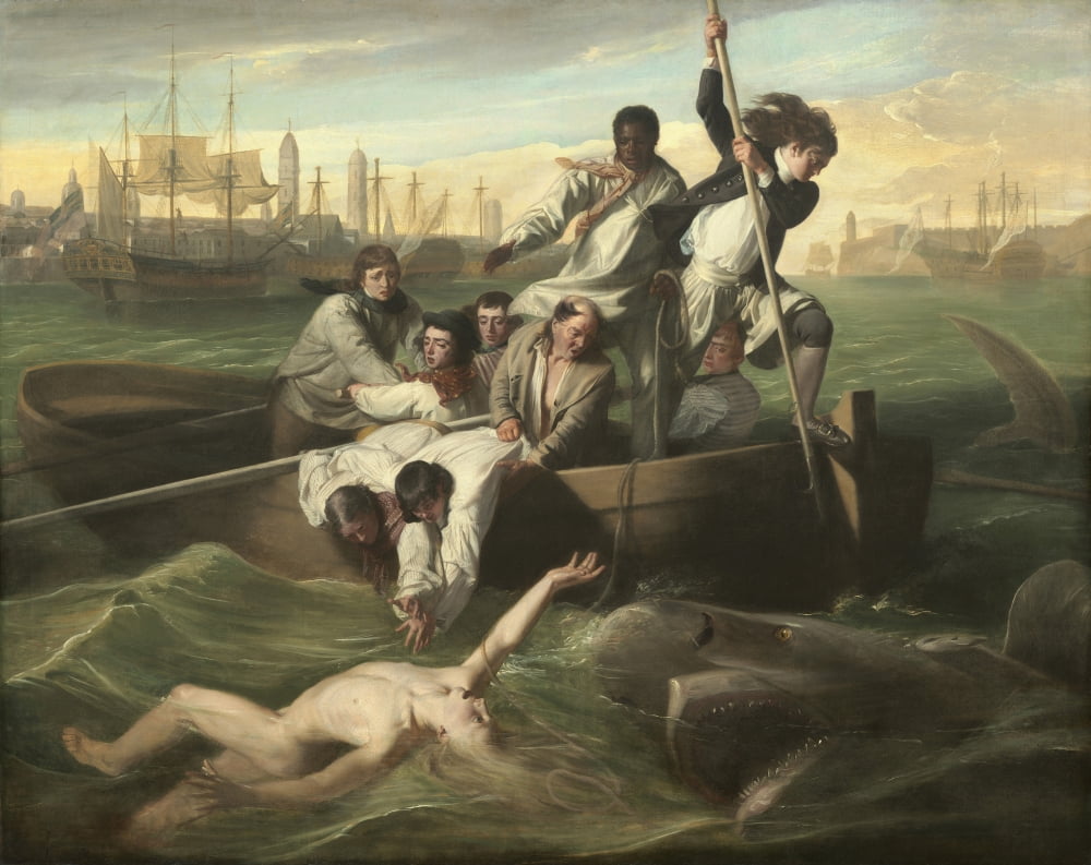 Watson And The Shark Canvas Art -  (36 x 24)