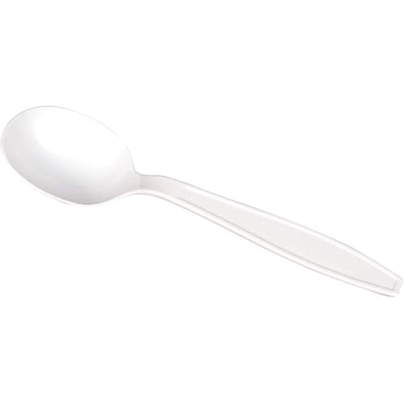 Watson DIstributing Disposable Soup Spoon Tpla White 6" 1000/Case