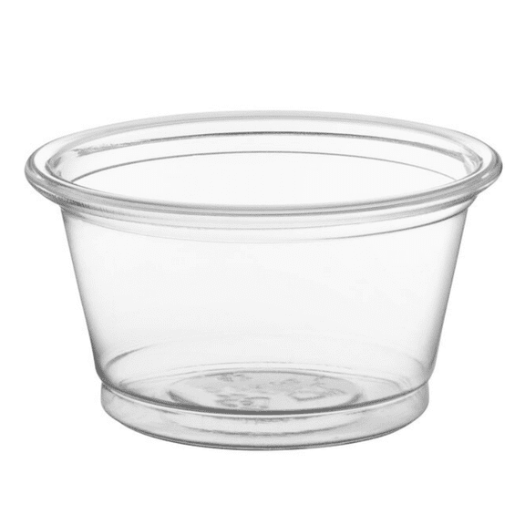 Watson Distributing 0.751 oz Clear Plastic Portion Cup Lids  2500/Case  BPA-Free, Microwaveable, Recyclable