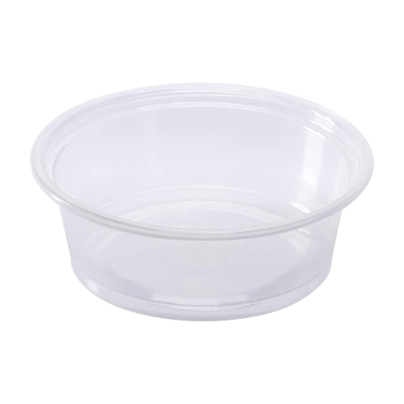 Watson Distributing 1 oz Clear Plastic Portion Cups – 2500/Case – BPA-Free, Microwaveable, Recyclable