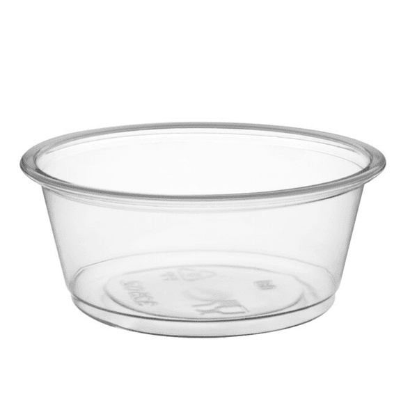 Watson Distributing 3.25 oz Clear Portion Cups –2500/Case - BPA-Free, Microwaveable, Recyclable