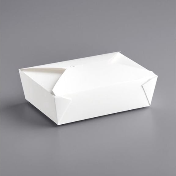 Watson Distributing #3 Take-Out Container Microwaveable Folded Paper  7.75" X 5.5" X 2.5"  200/Case