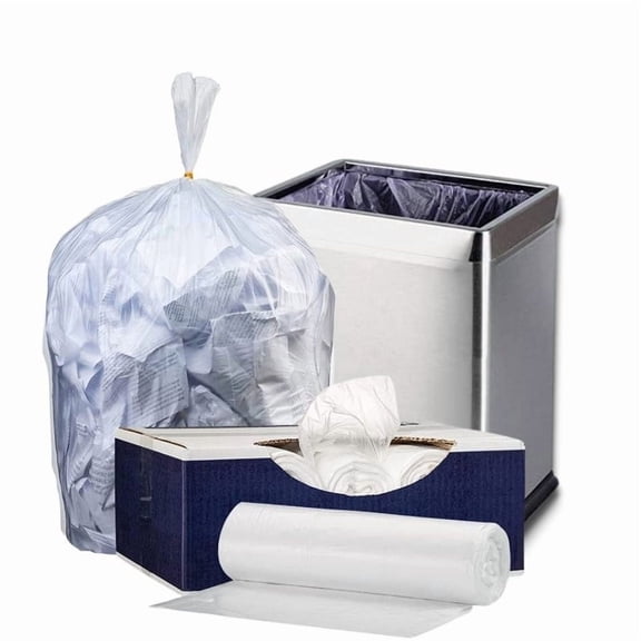 Watson Distributing 33 Gallons Trash Bag - Natural/Clear 16 Mic Hd 33" X 40" 250/Case