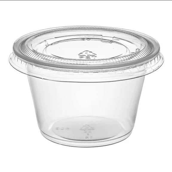 Watson Distributing 4 Oz Portion Cup with Lids Clear 2500/Case