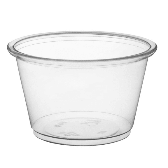 Watson Distributing 4 oz Clear Portion Cups 2500/Case BPA Free, Microwaveable, Recyclable