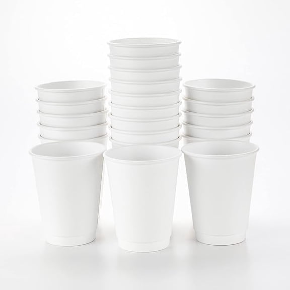 Watson Distributing 12 oz Disposable Double Wall Paper Cup 500/Case