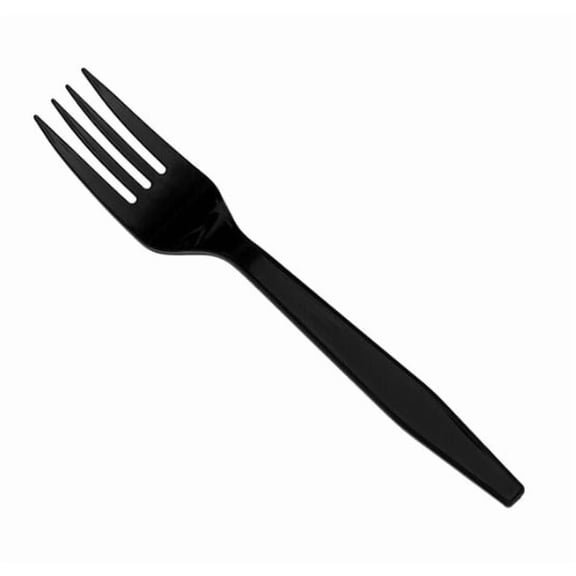 Watson Distributing Heavy Weight Fork Plastic Black 6.75" 1000/Case