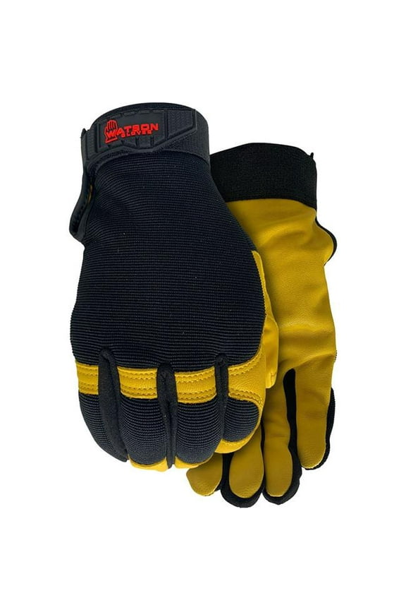 005-XXL Mens Flex Time Waste Not Fabric Gloves - Black - 2XL - Case of 72