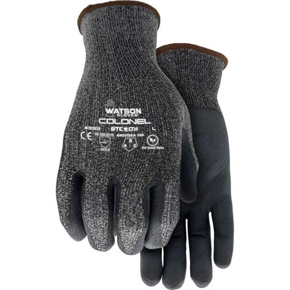 Watson Gloves 333-M Mens Stealth Colonel Bio Based Watson Gloves - Black - Medium