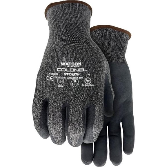 Watson Gloves 333-S Mens Stealth Colonel Bio Based Watson Gloves - Black - Small