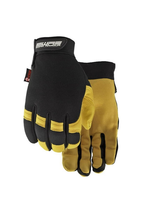 7028825 Flextime Womens High Performance Protection Gloves, Black & Yellow - Large