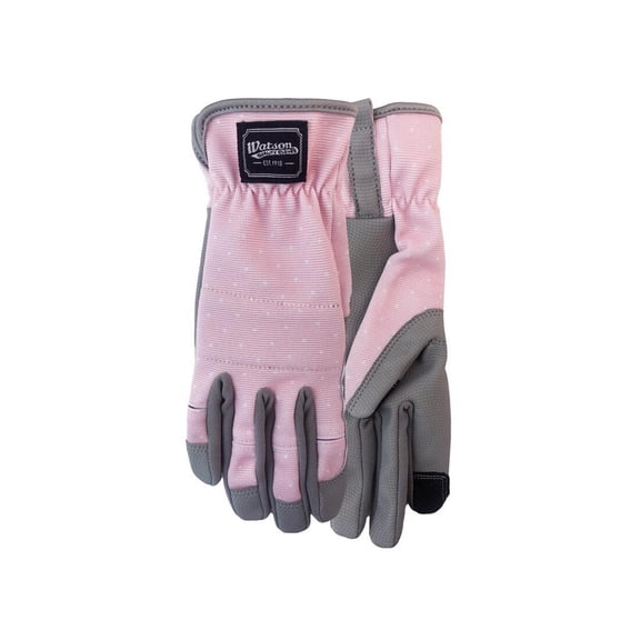 Watson Gloves Home Grown L Spandex Uptown Girl Gray/Pink Gardening Gloves