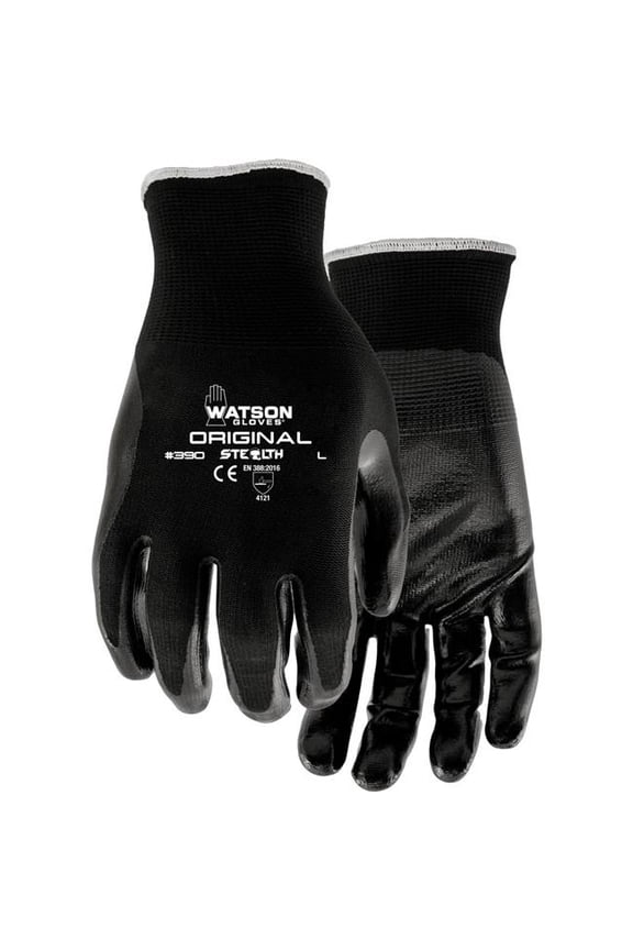 390-M Mens Stealth Original Nitrile Gloves - Black - Medium - Case of 120