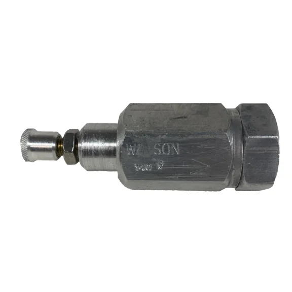 Watson Pneumatics Air & Oil Right Angle Flow Control Valve 180Fk 1/4" Port