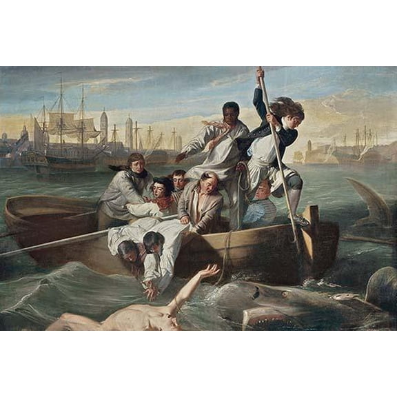 Watson & The Shark-Fine art canvas print (20" x 30")