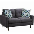 thumbnail image 1 of Watsonville Tufted Back Loveseat Grey, 1 of 8