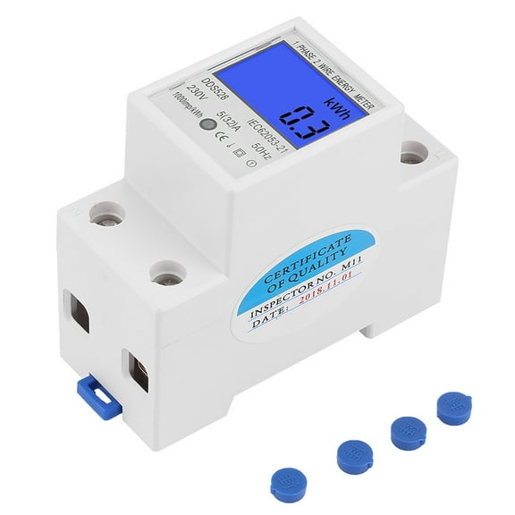 Watt Meter, Power Saving Digital Energy Meter High Overload LCD Screen High Stability For Circuit Maintenance
