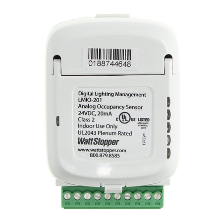 WattStopper LMIO-201 DLM Analog Sensor Input Module, Indoor, RJ45, 24V, White