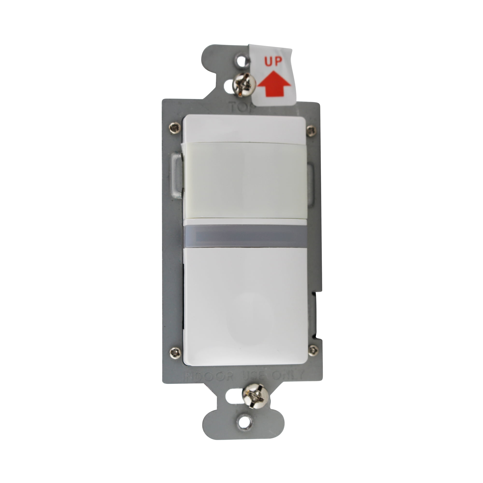 WattStopper RS250N Motion Sensor PIR Wall Switch, White, Night Light