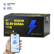 Wattcycle 12V 628Ah LiFePO4 Lithium Battery, Built in 300A BMS, 15000+ Cycles, with Bluetooth, Low Temp Protection, EVE A+ Cells, Metal Case, 8038Wh Energy, for RV Solar System Off Grid Home Backup
