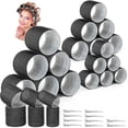 thumbnail image 1 of Wattne 28PCS Self Grip Curlers 3 Sizes - Black 2.5in, 1.7in, 1.4in Rollers with Duckbill Clips for Long, Medium, Short, Thick, Fine Hair Volume and Bangs, 1 of 6